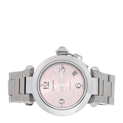 Cartier Stainless Steel 35mm Pasha Automatic Watch Pink 2 of 5