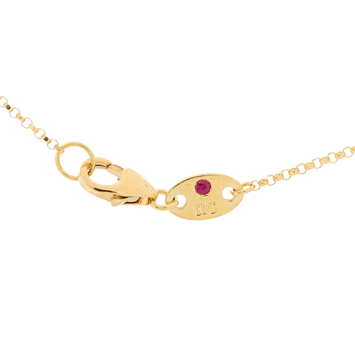 18K Yellow Gold Diamond By the Inch Five Station Flower Necklace