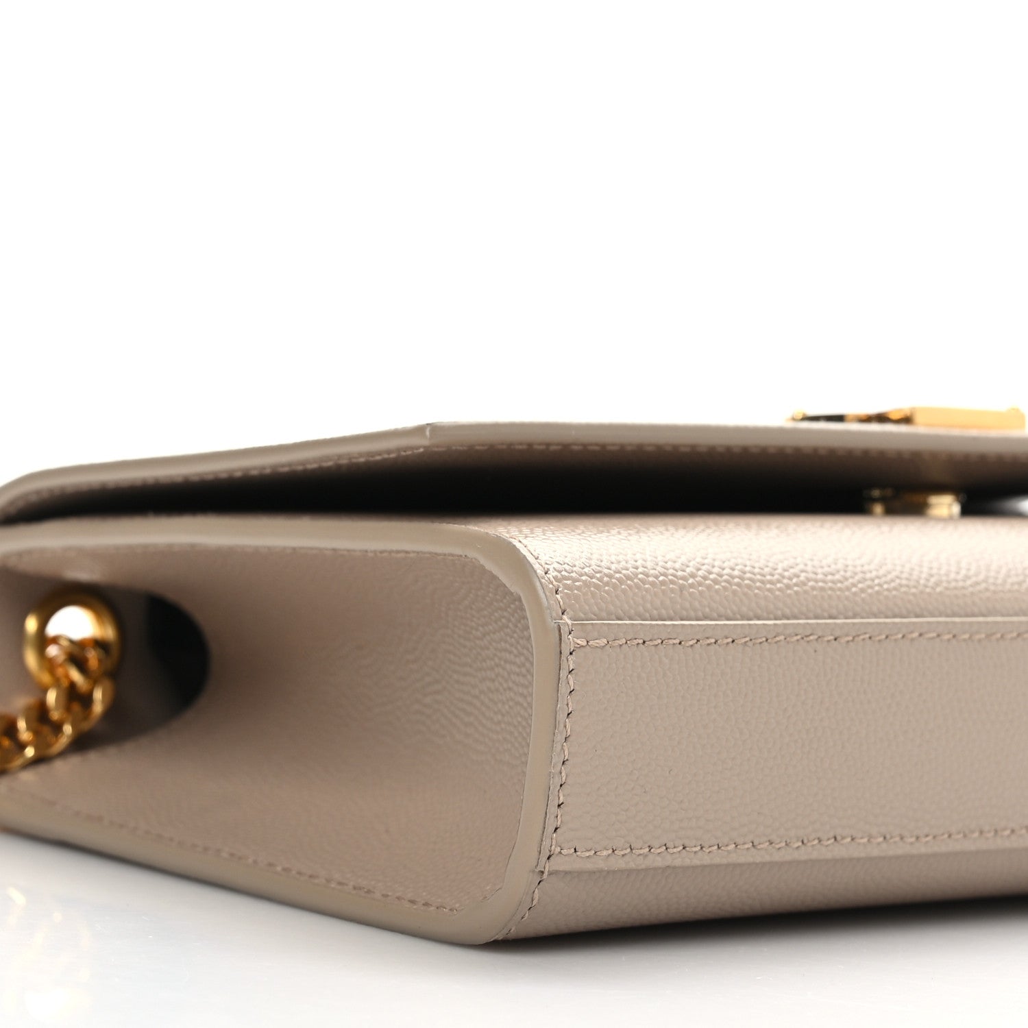 Saint Laurent Grain De Poudre Small Monogram Kate Satchel Nude Powder 8 of 9