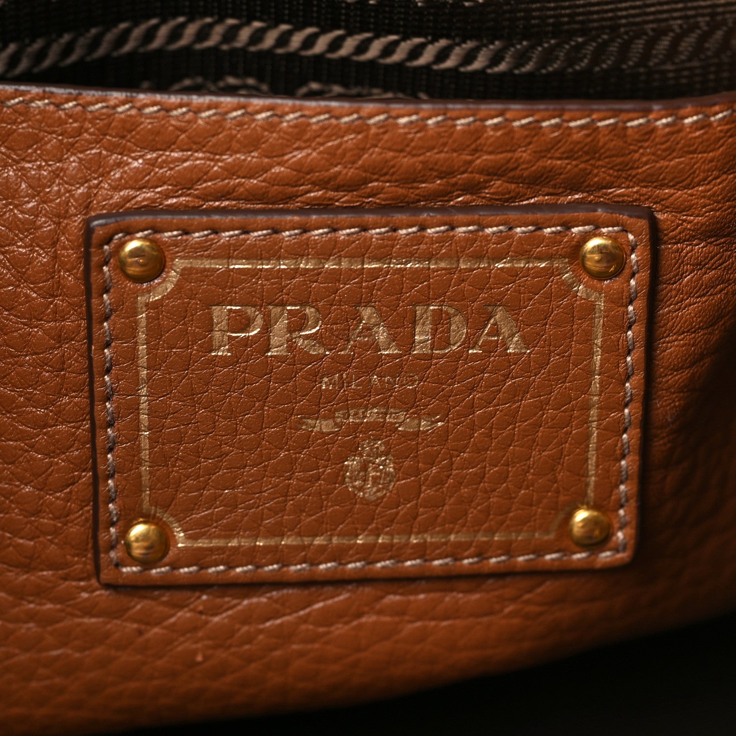 Prada Vitello Phenix Shopping Tote Canella 6 of 8
