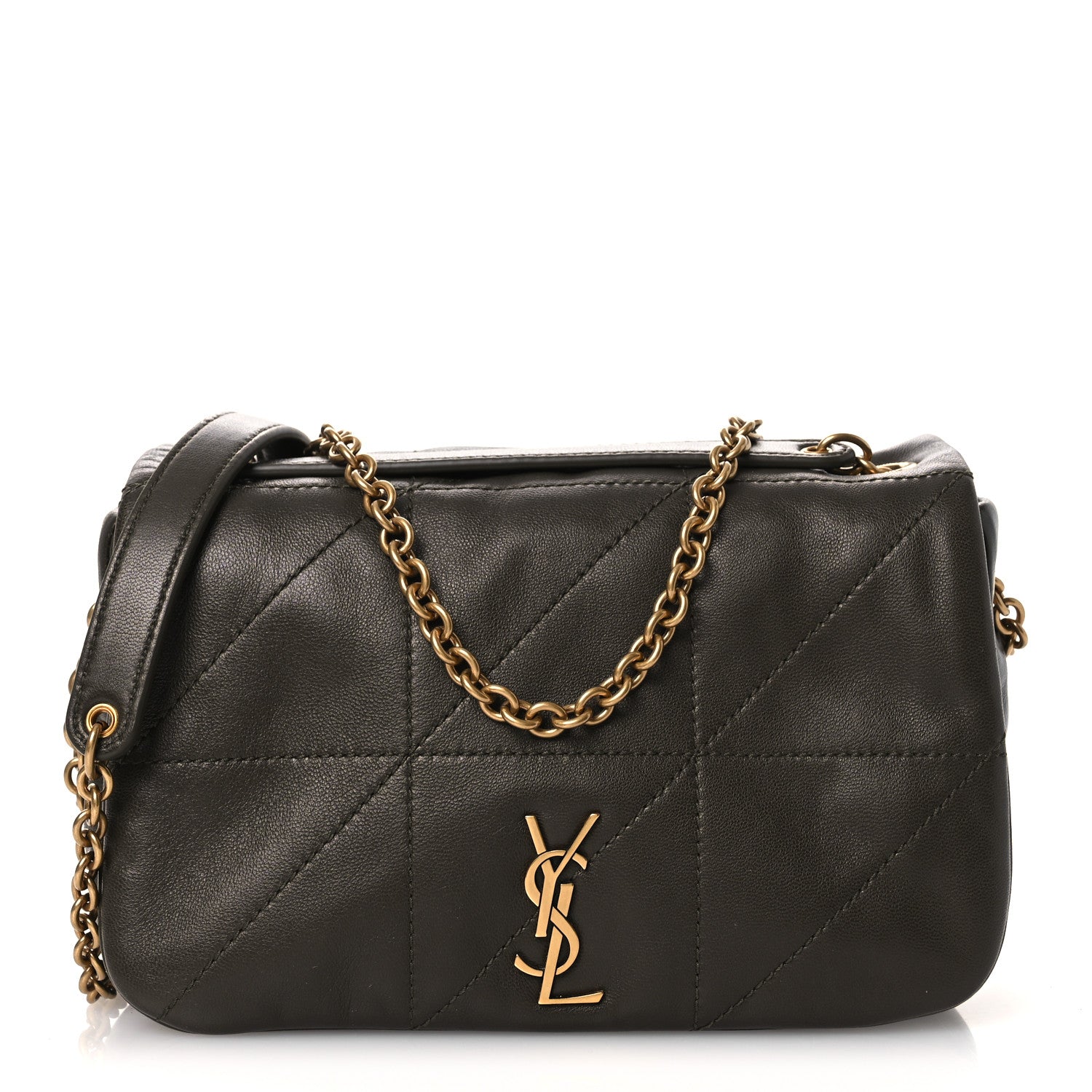 Saint Laurent Lambskin Matelasse Monogram Small Jamie 4.3 Light Musk 1 of 10
