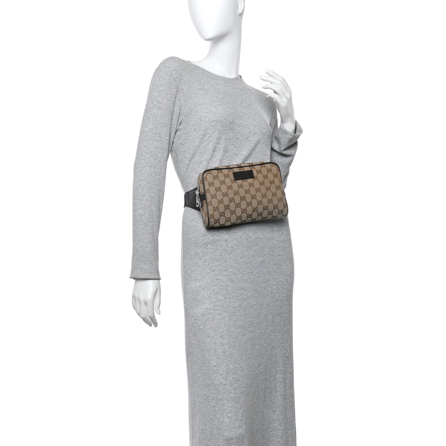 Gucci Monogram Belt Bag Dark Brown 2 of 12