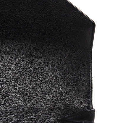 Saint Laurent Sheepskin Matelasse Chevron Monogram Medium College Bag Black 11 of 11