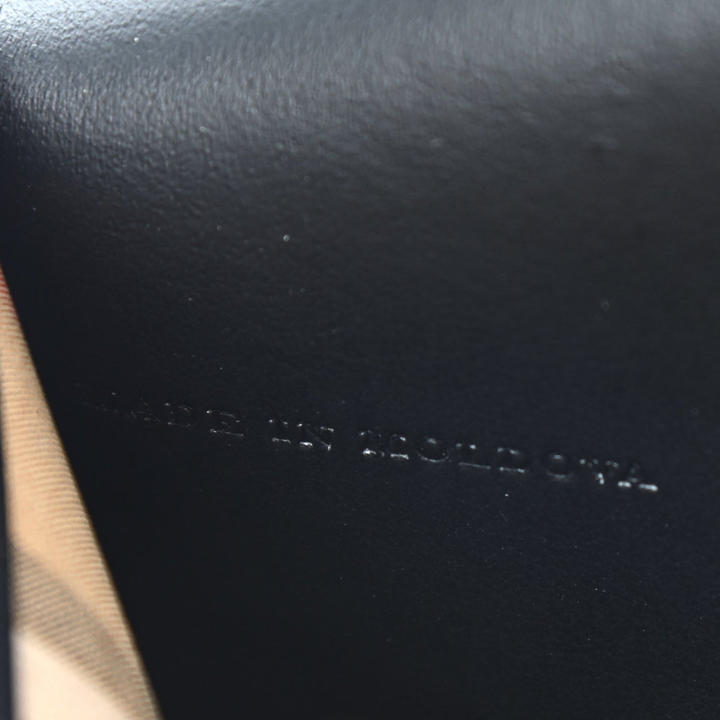 Calfskin Perforated Logo Hampshire Crossbody Black