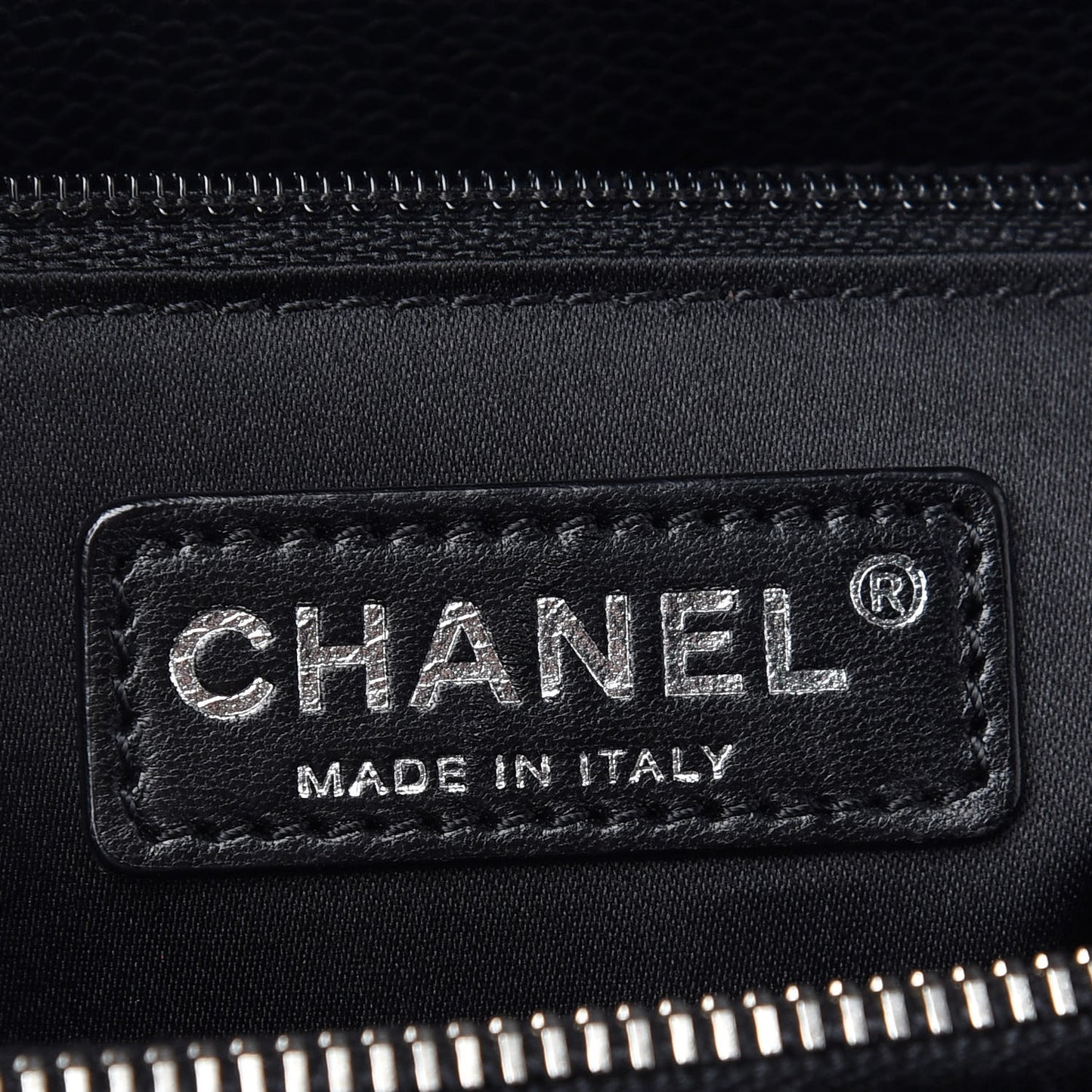 Caviar Quilted Grand Shopping Tote GST Black