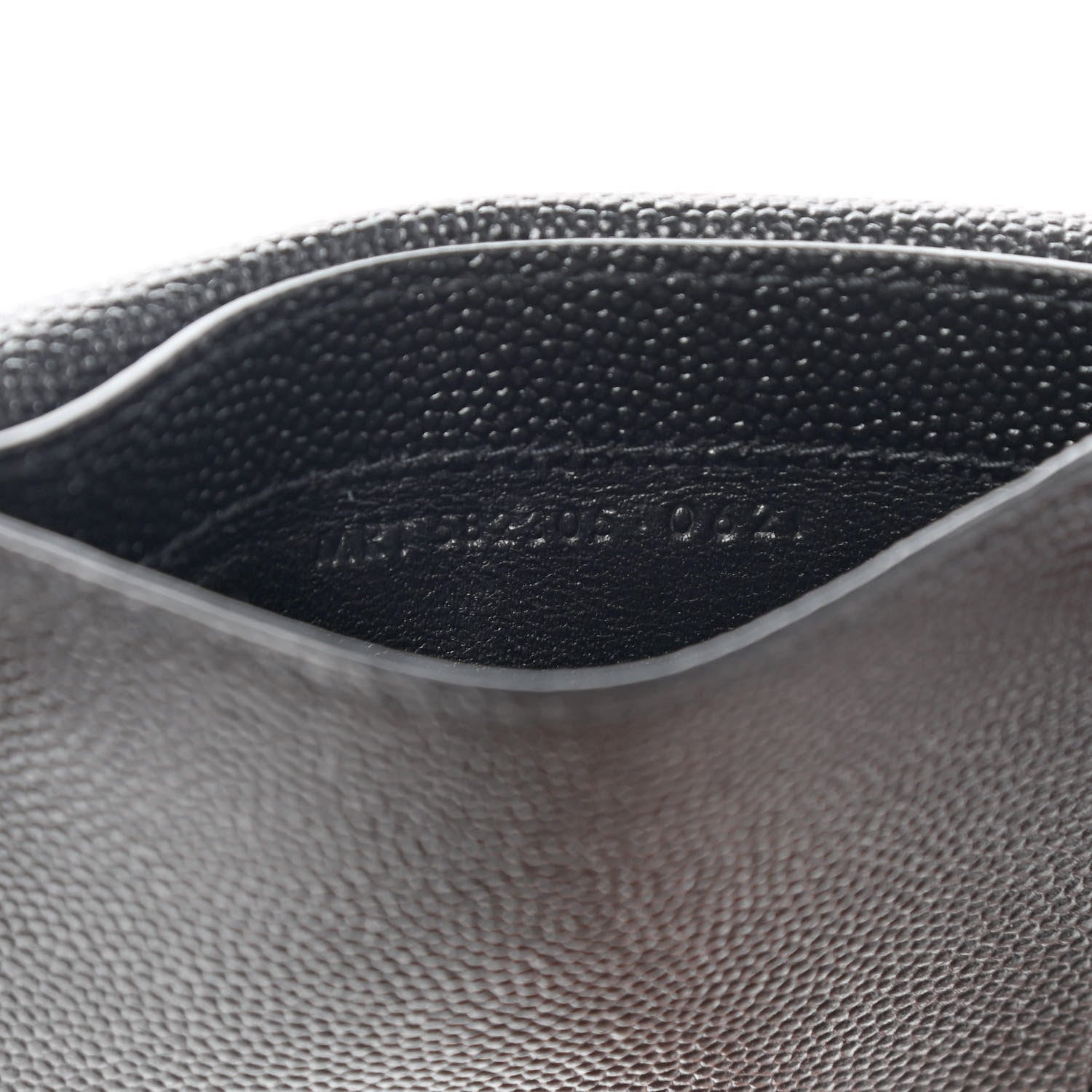Saint Laurent Grain de Poudre Uptown Card Holder Black 7 of 10