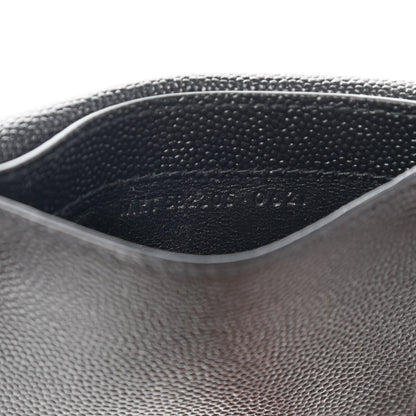 Saint Laurent Grain de Poudre Uptown Card Holder Black 7 of 10