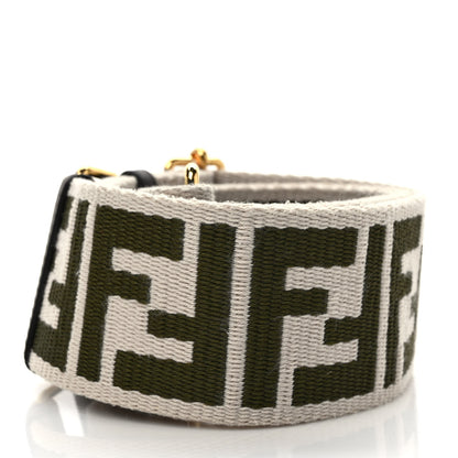Fendi Ribbon Vitello Seta FF 1974 Adjustable Strap You Nube Military Chocolate 2 of 6