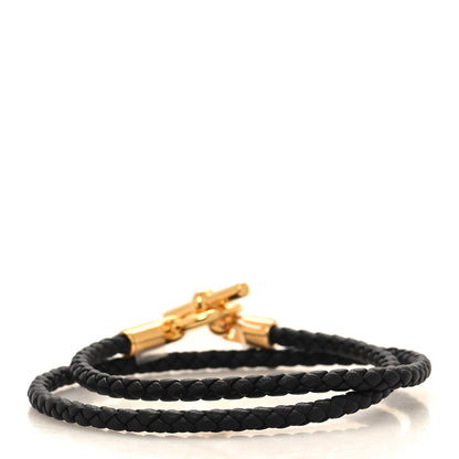 Hermes Swift Double Tour Glenan Bracelet T3 Black 3 of 6