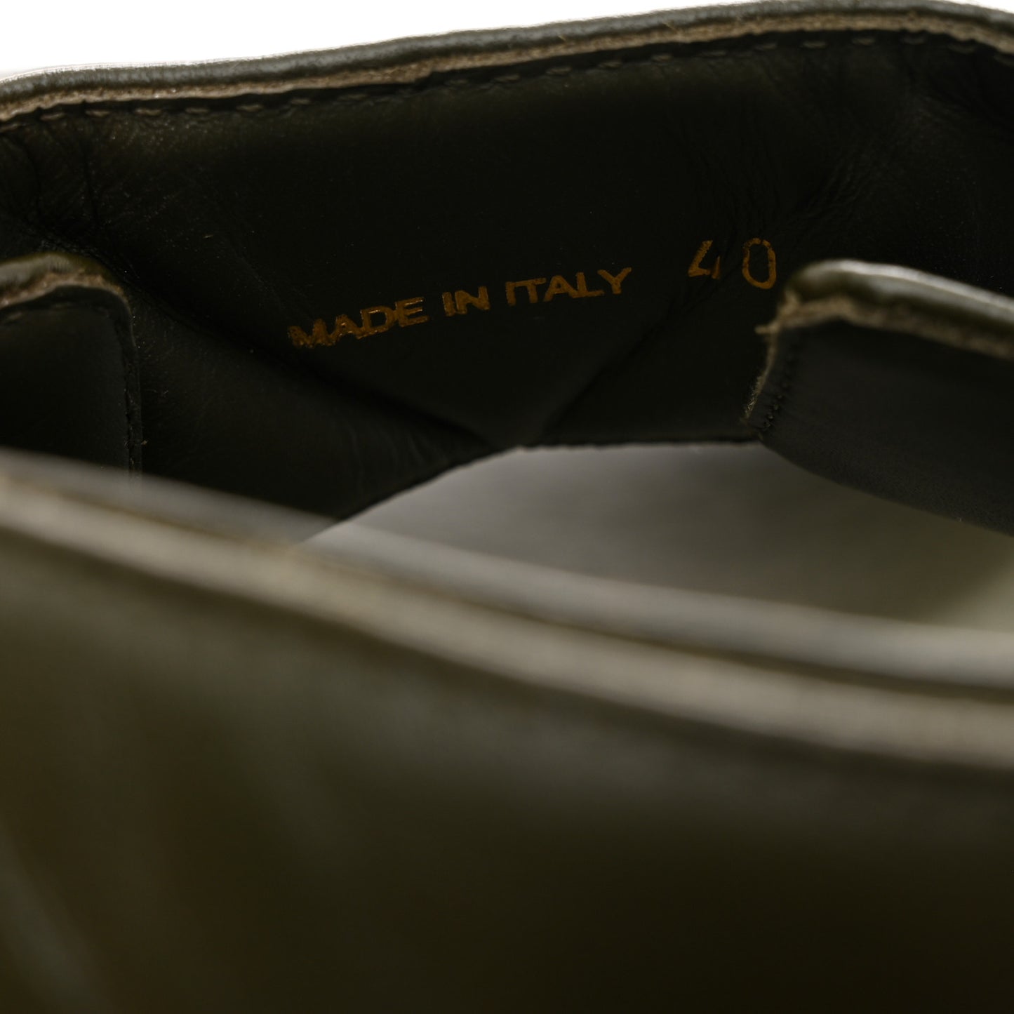 Nappa Quilted Padded Slingback Sandals 40 Militare