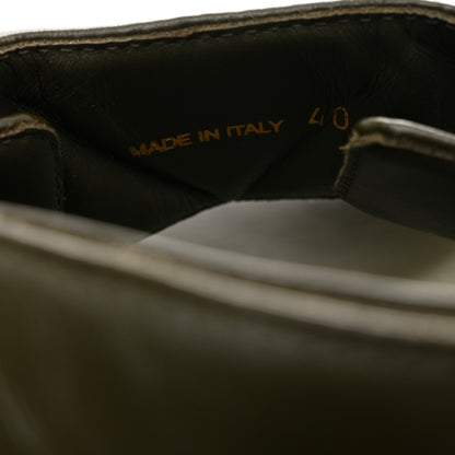 Prada Nappa Quilted Padded Slingback Sandals 40 Militare 9 of 11