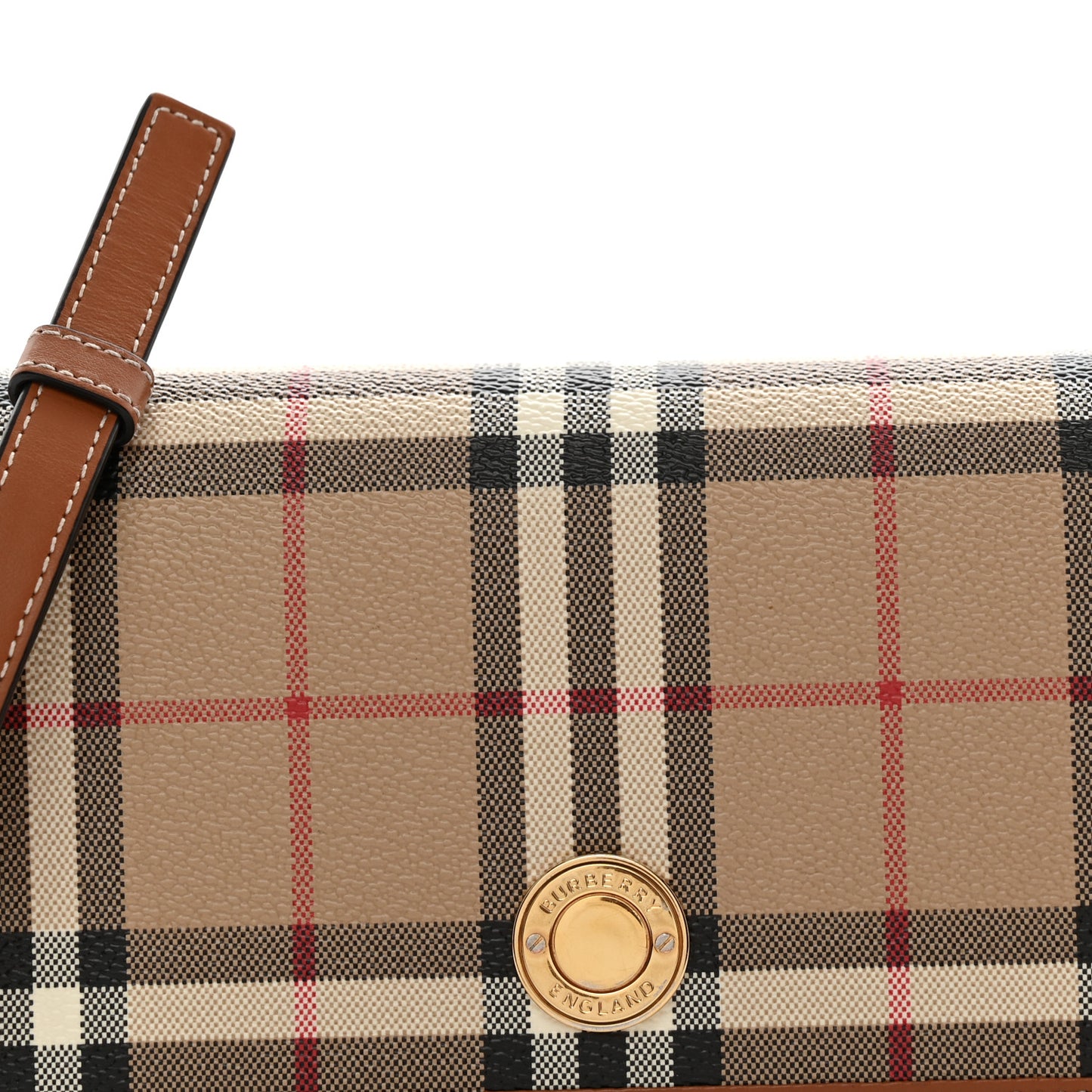 E-Canvas Vintage Check Hampshire Crossbody Archive Beige