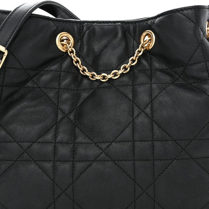 Christian Dior Lambskin Supple Macrocannage Medium Ammi Bag Black 8 of 12