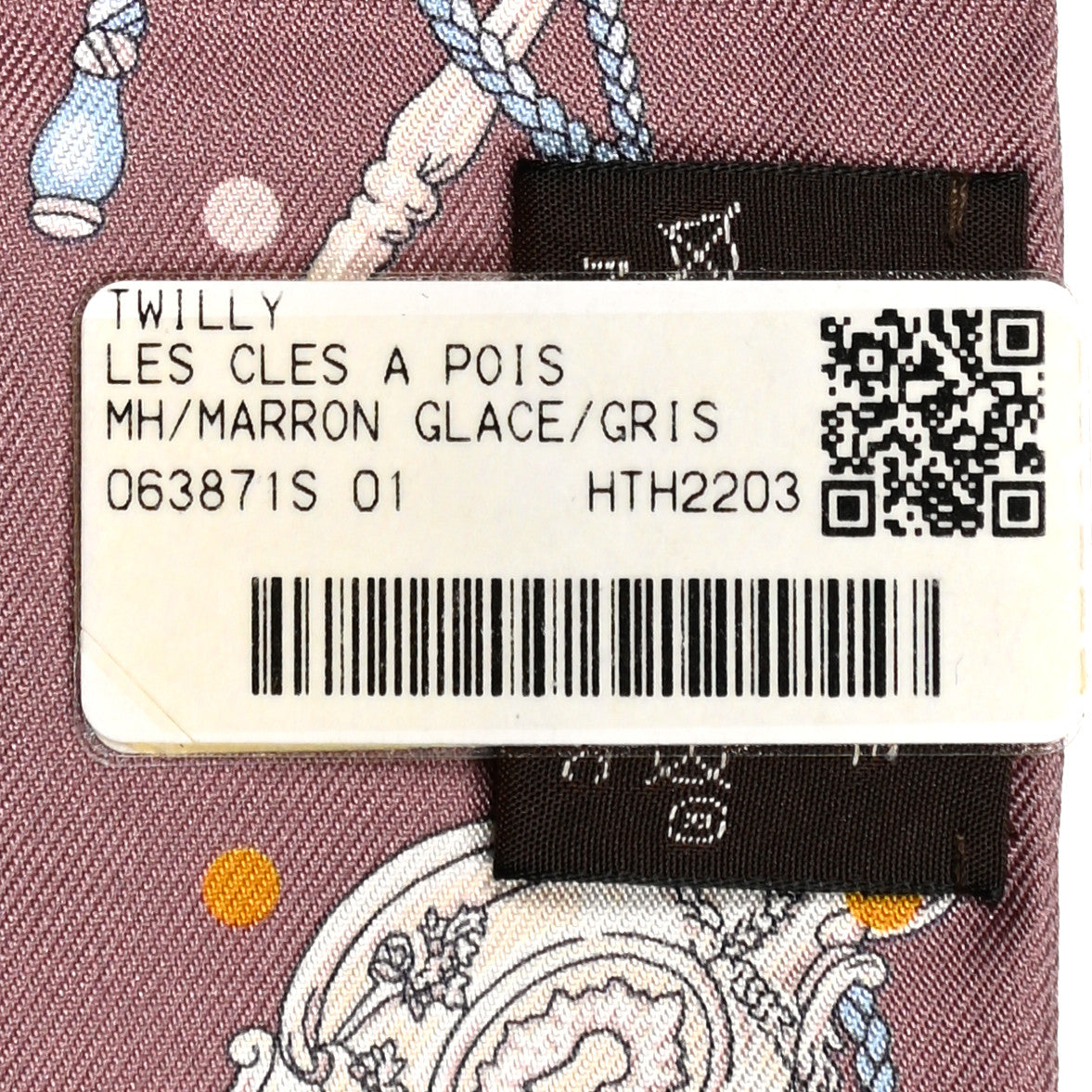 Silk Les Cles A Pois Twilly Marron Glace Gris