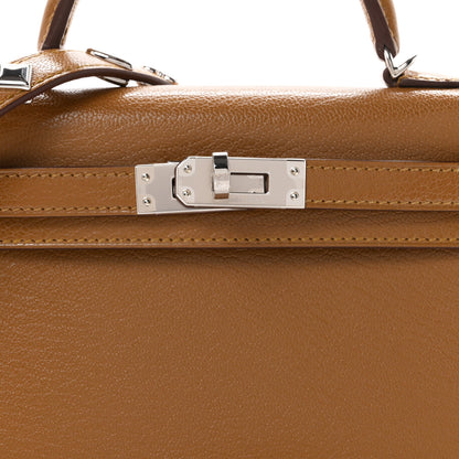 Hermes Chevre Chamkila Clou de Coeur Mini Kelly Sellier 20 Bronze Dore 7 of 10