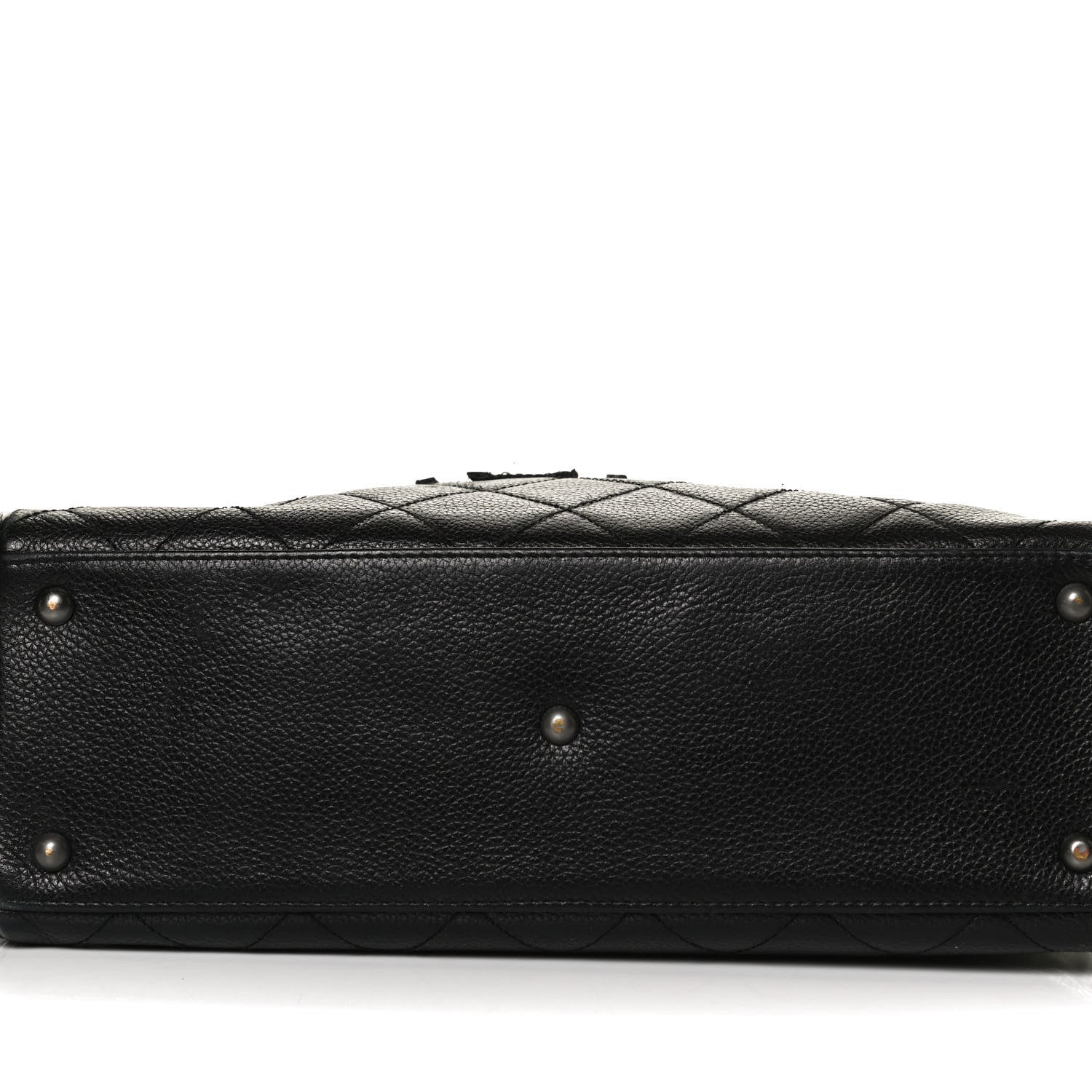 Chanel Caviar Patent Quilted Large Bowler Black 11 of 14