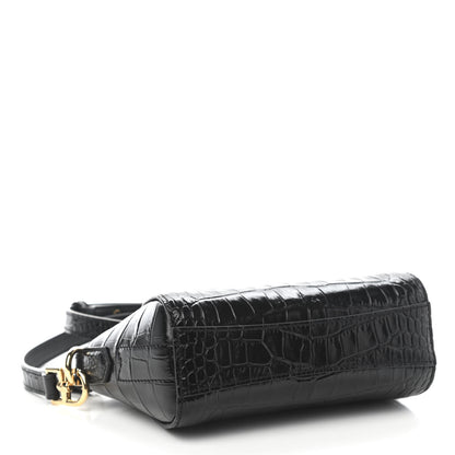 Givenchy Calfskin Crocodile Embossed Nano Antigona Black 4 of 5