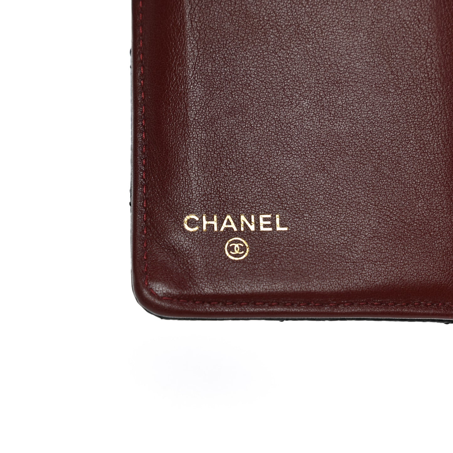Caviar Quilted Yen Wallet Black