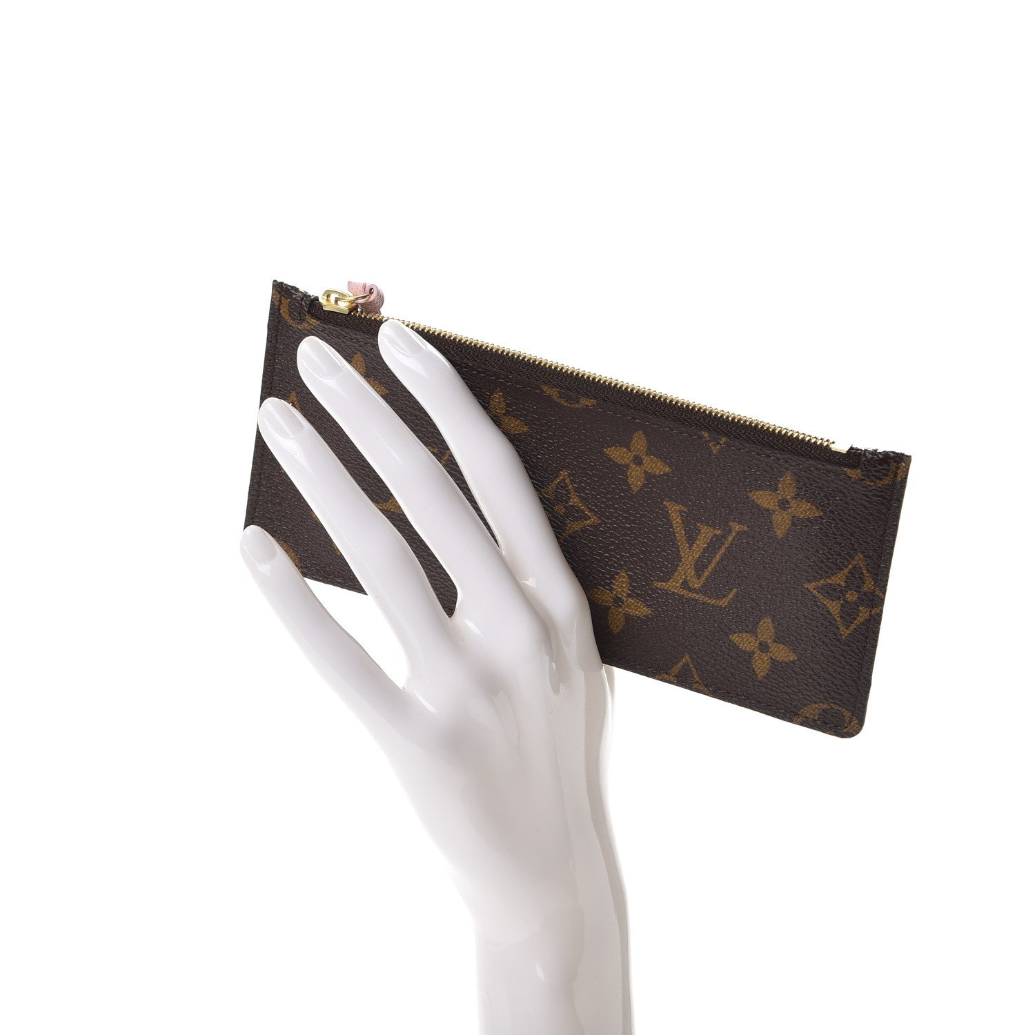 Louis Vuitton Monogram Josephine Chain Wallet Zippered Insert 2 of 7