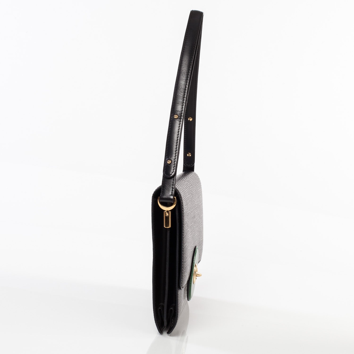 Louis Vuitton Epi Sac Friedland Black Green 3 of 9
