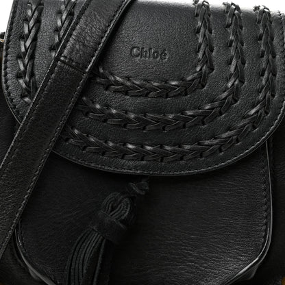 Chloe Calfskin Braided Mini Hudson Shoulder Bag Black 7 of 9