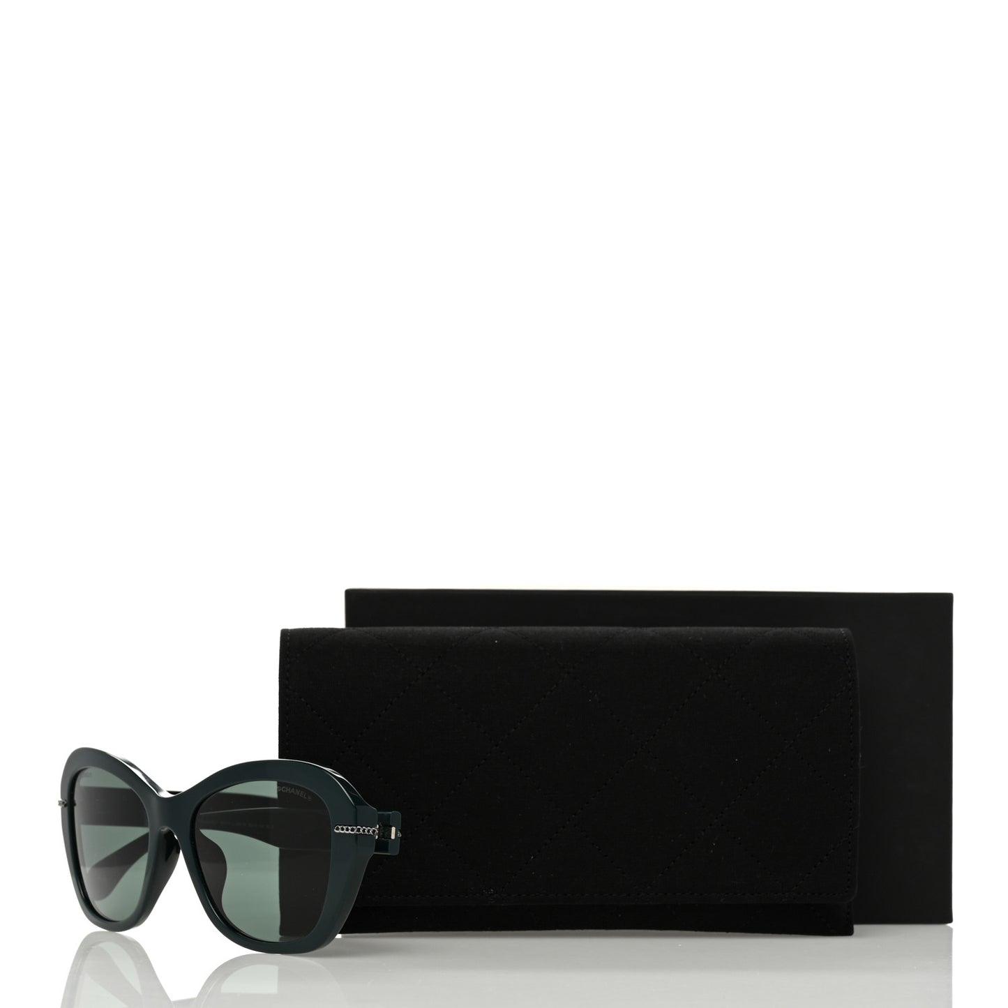 Acetate Polarized CC Butterfly Sunglasses 5510 Dark Green