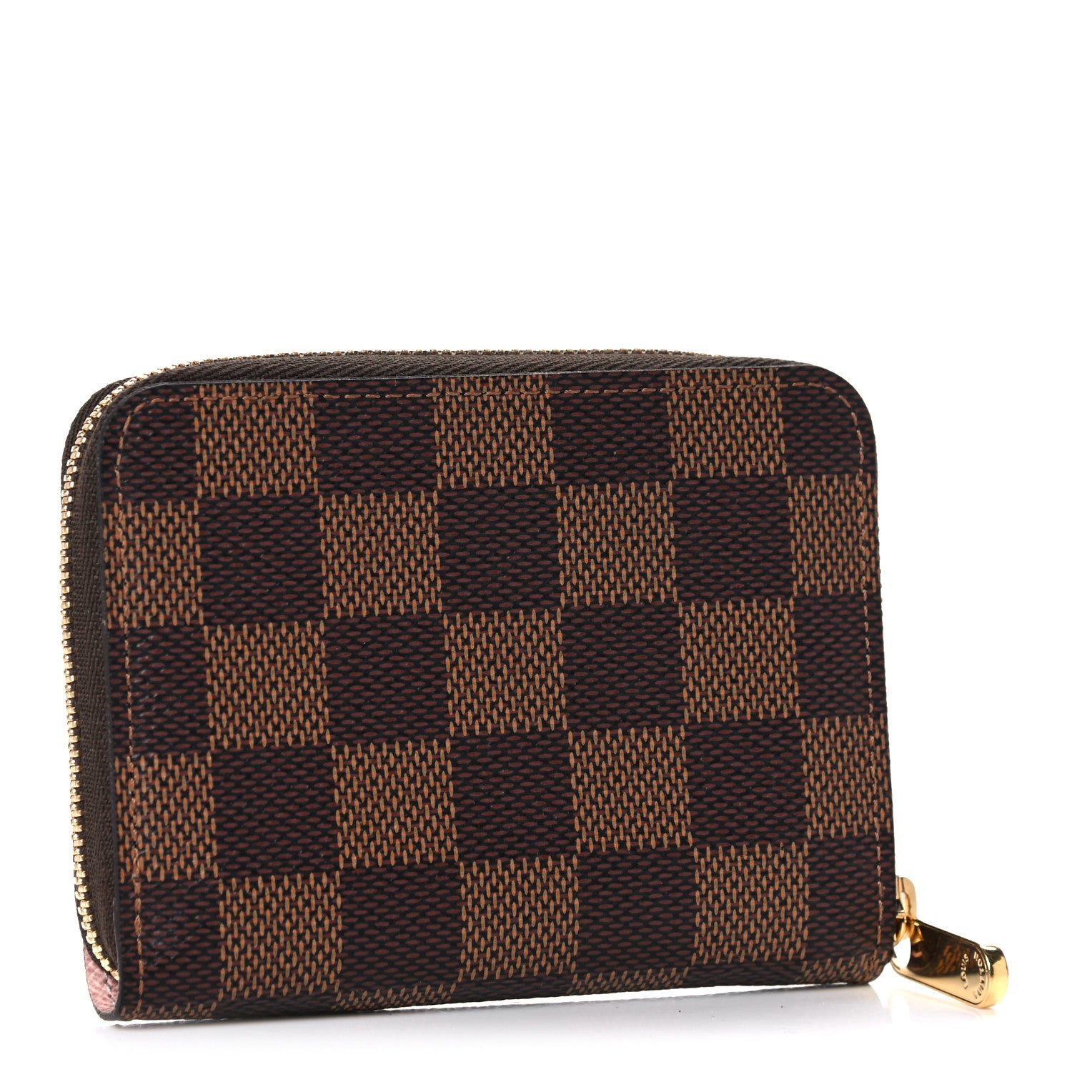 Louis Vuitton Damier Ebene Zippy Coin Purse Rose Ballerine 3 of 11