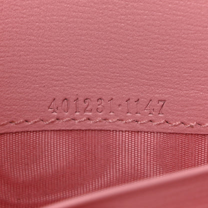 Gucci Azalea Calfskin Enamel Mini Dionysus Chain Wallet New Cherry Red Wild Rose Off White 8 of 11