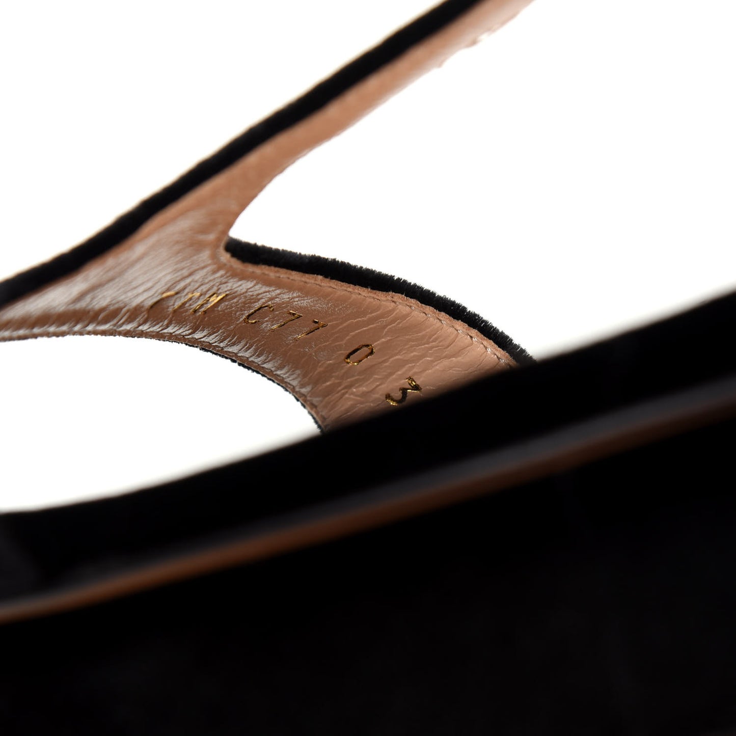 Velvet Flat Platform Sandals 39 Black