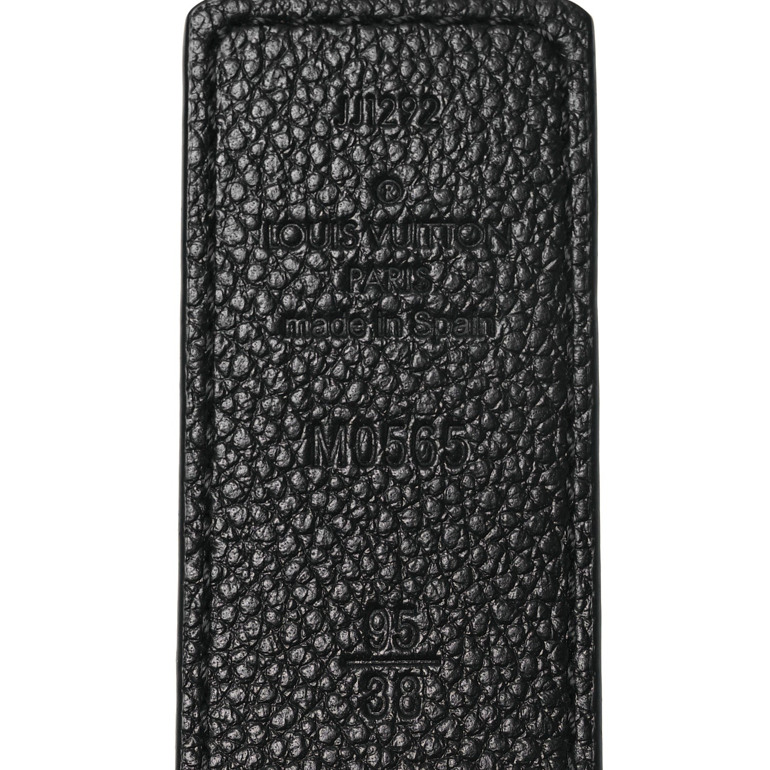 Louis Vuitton Calfskin Monogram 20mm LV Iconic Reversible Belt 95 38 Black 3 of 7