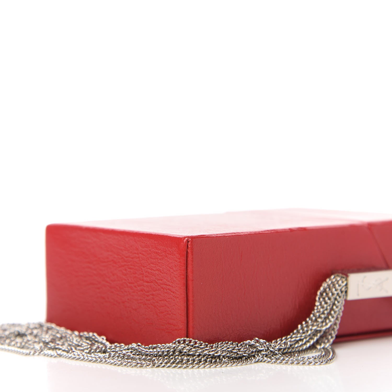 Saint Laurent Lambskin Smoking Box Crossbody Rouge Eros 7 of 10