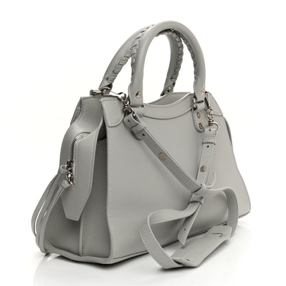 Balenciaga Grained Calfskin Neo Classic Silver Hardware S City Light Grey 3 of 10