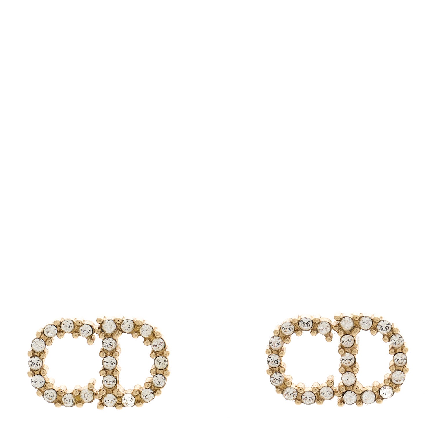 Christian Dior Pearl Clair D Lune Earrings Gold 1 of 3