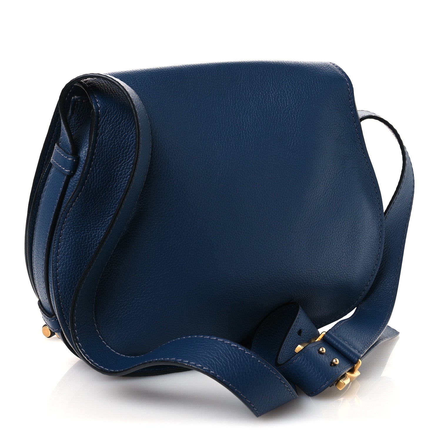 Chloe Calfskin Medium Marcie Round Crossbody Bag Royal Navy 3 of 10