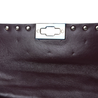 Valentino Garavani Lambskin Small Rockstud Spike Shoulder Bag Rubin 8 of 10