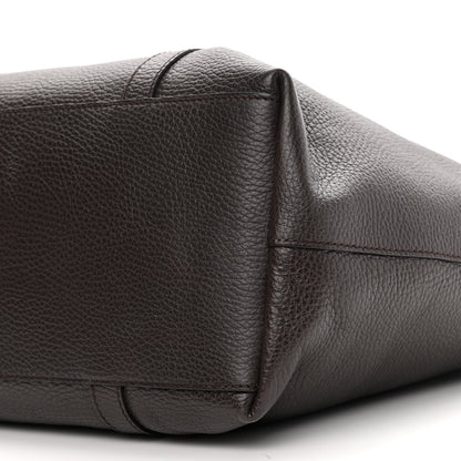 Gucci Calfskin Medium GG Charm Convertible Dome Satchel Dark Brown 10 of 10