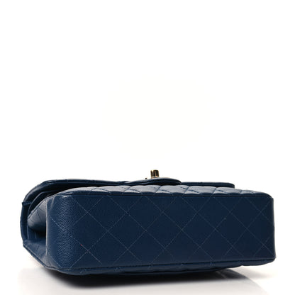 Chanel Caviar Quilted Small Double Flap Blue 4 of 10