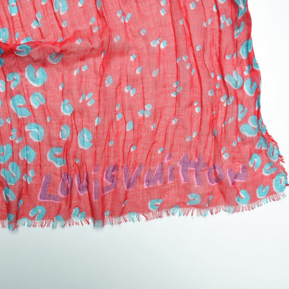 Louis Vuitton Cashmere Silk Leopard Confetti Stole Capucine 3 of 5