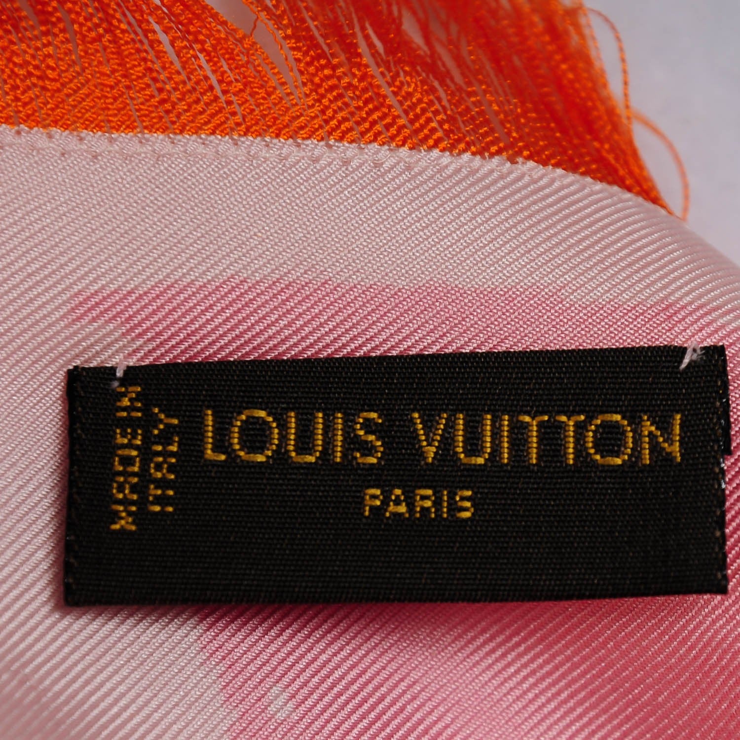 Louis Vuitton Silk Arty Flower Scarf Rose 5 of 5