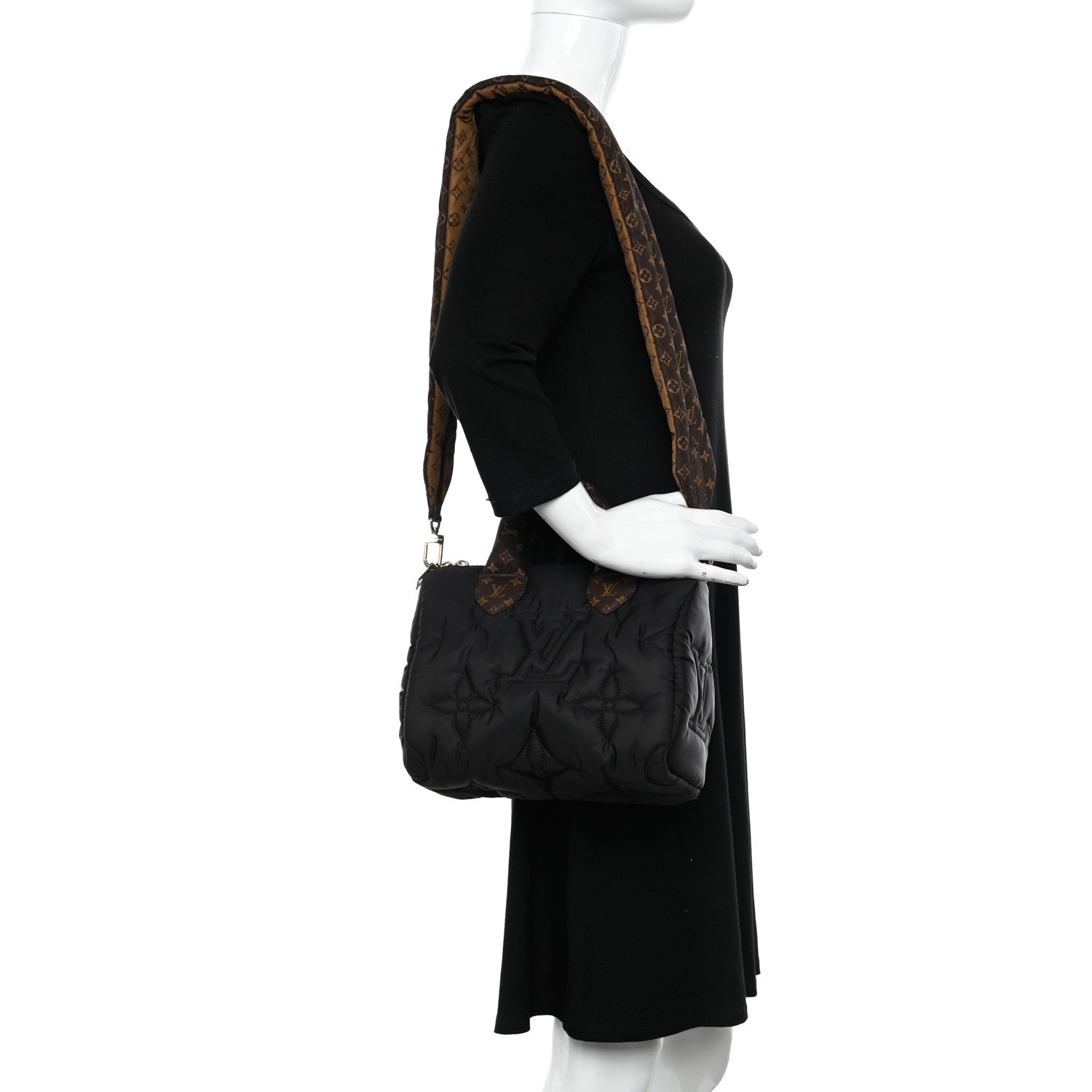 Louis Vuitton Econyl Mini Monogram Pillow Speedy Bandouliere 25 Black 2 of 9