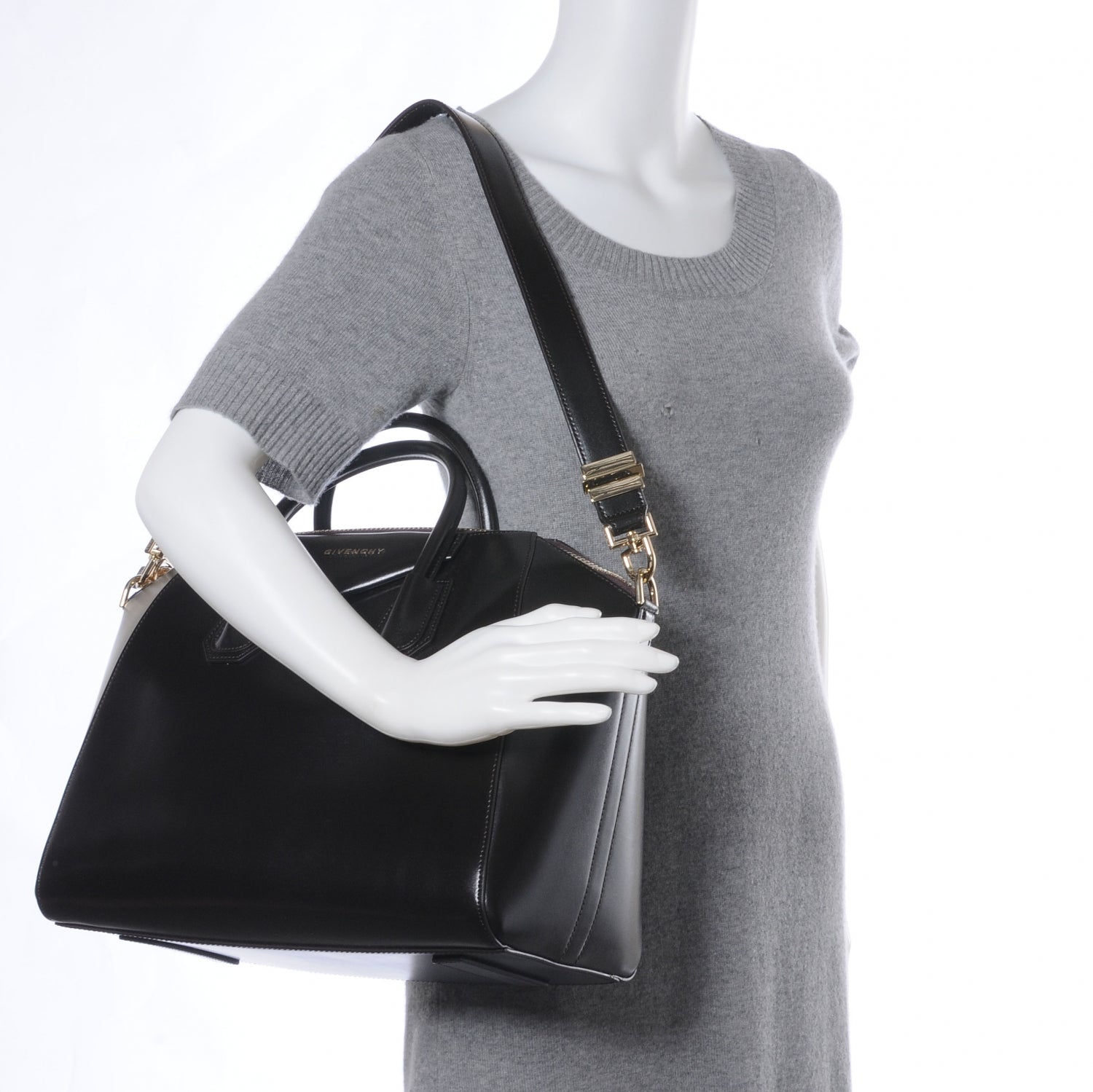 Givenchy Smooth Calfskin Medium Antigona Dark Brown 2 of 8