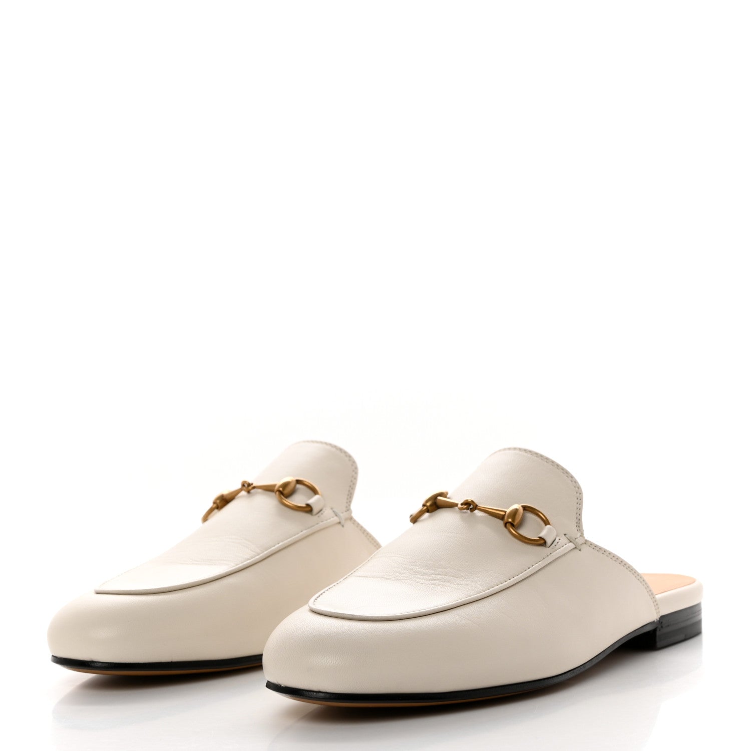 Gucci Malaga Kid Womens Princetown Slippers 38 Mystic White 3 of 9