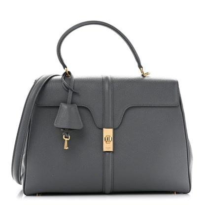 Celine Grained Calfskin Classique 16 Top Handle Bag Cloud 1 of 21