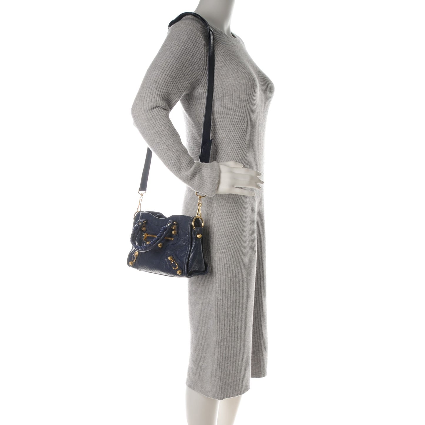 Agneau Giant 12 Gold Hardware Mini City Gris Chartreux