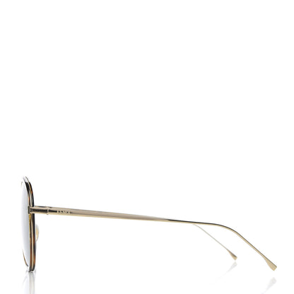 Fendi Acetate Metal Aviator Sunglasses FF G155/S Havana 3 of 7