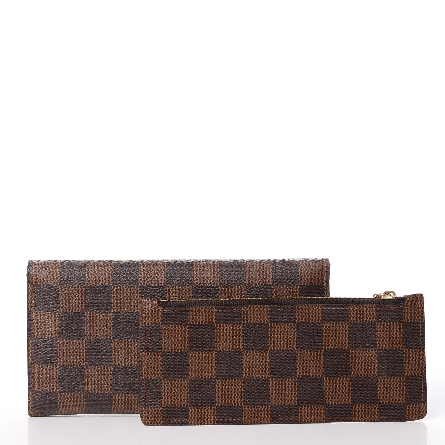 Louis Vuitton Damier Ebene Josephine Wallet Red 7 of 17