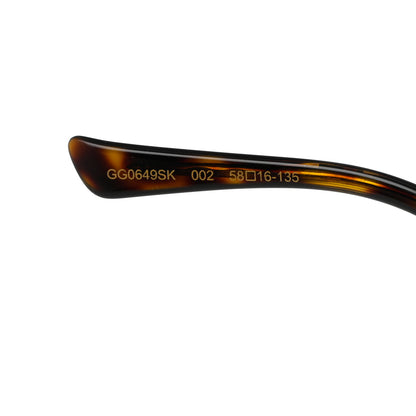 Gucci Acetate Metal Oversized Sunglasses GG0649SK Black 5 of 8