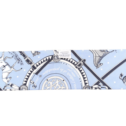 Hermes Silk Couvertures Et Tenues Maxi Twilly Ocean Bleu Jean Bleu Glacier 4 of 5