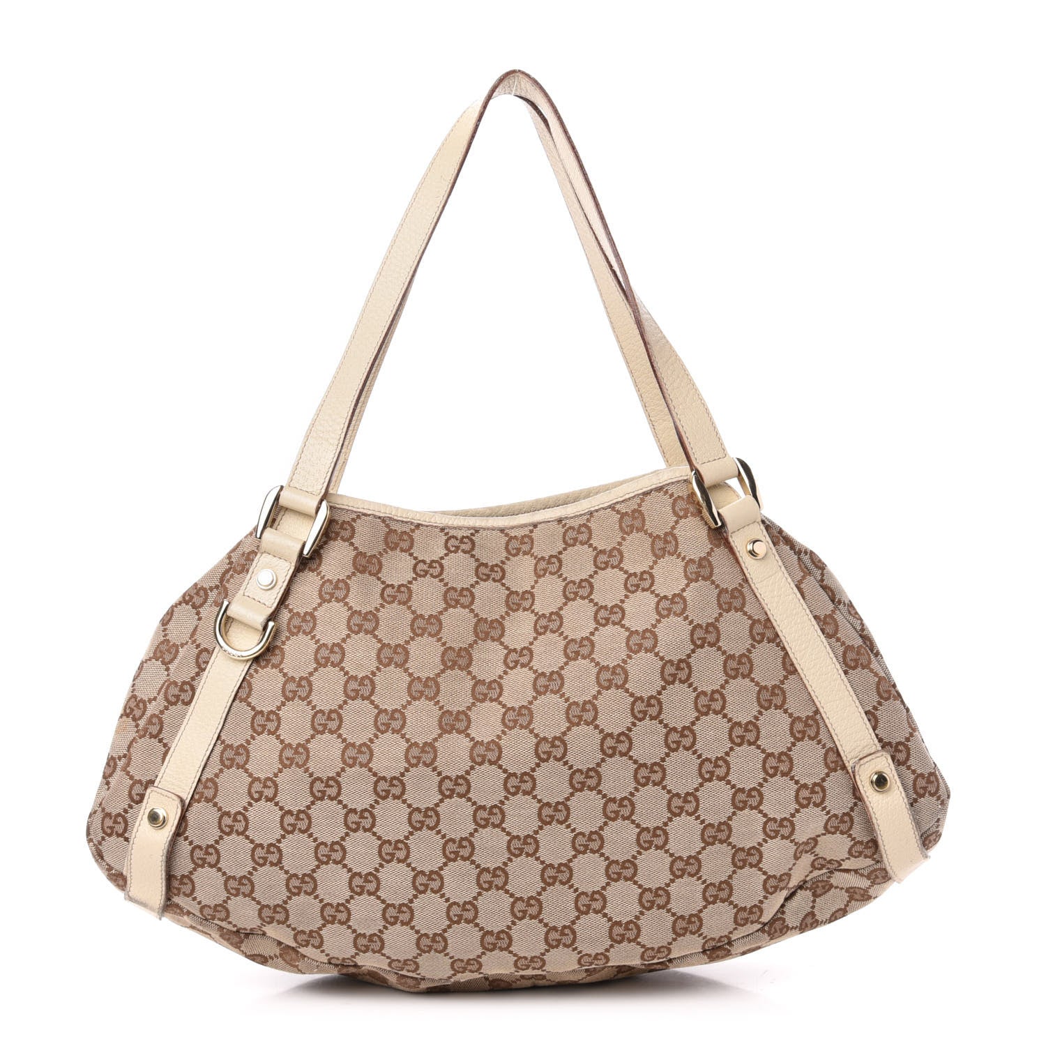 Gucci Monogram Medium Abbey Shoulder Bag Off White 1 of 12
