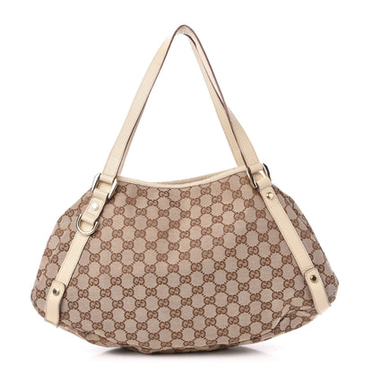 Gucci Monogram Medium Abbey Shoulder Bag Off White 1 of 12